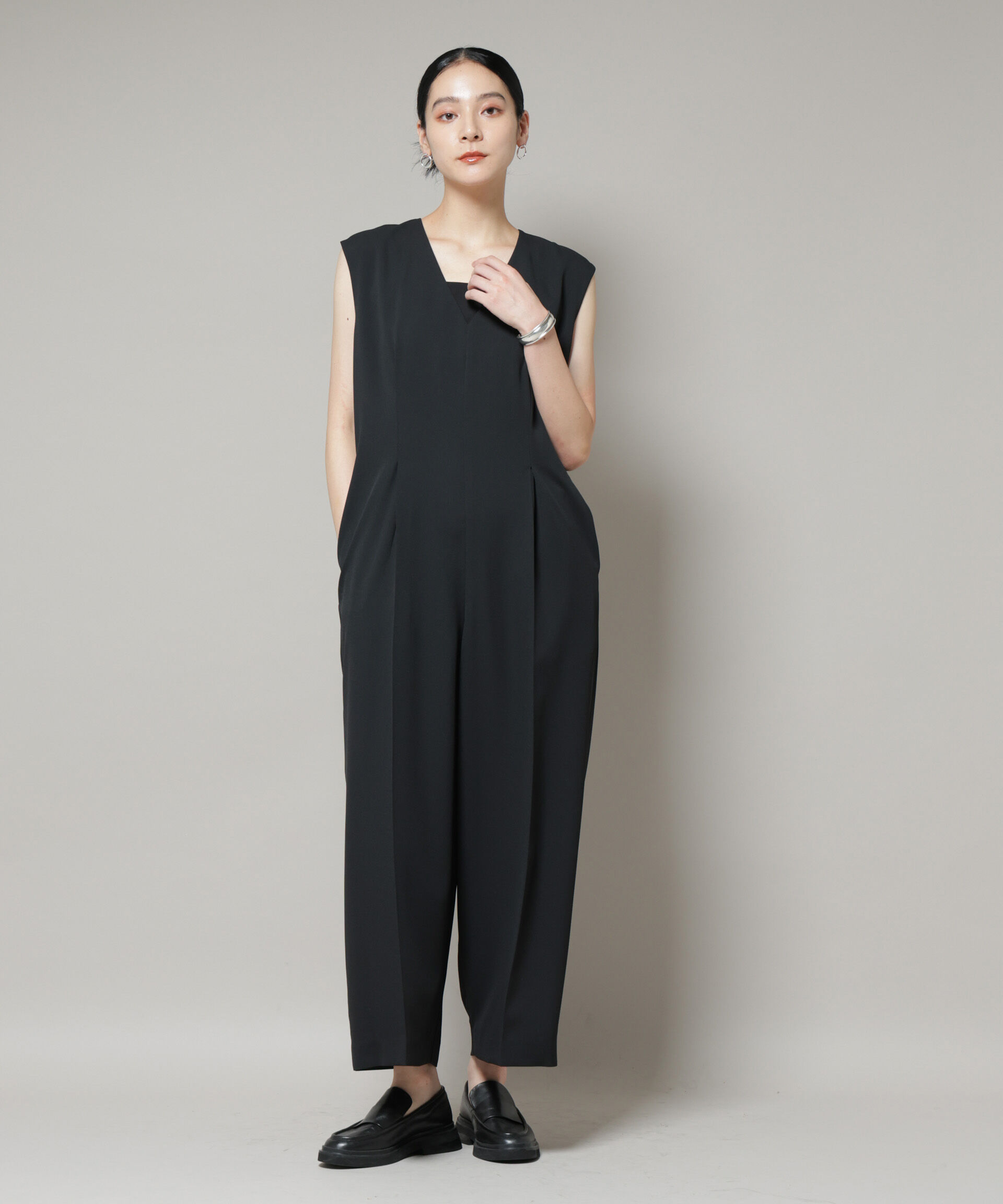 nano･universe「Vネックオールインワン」|ワンピース|