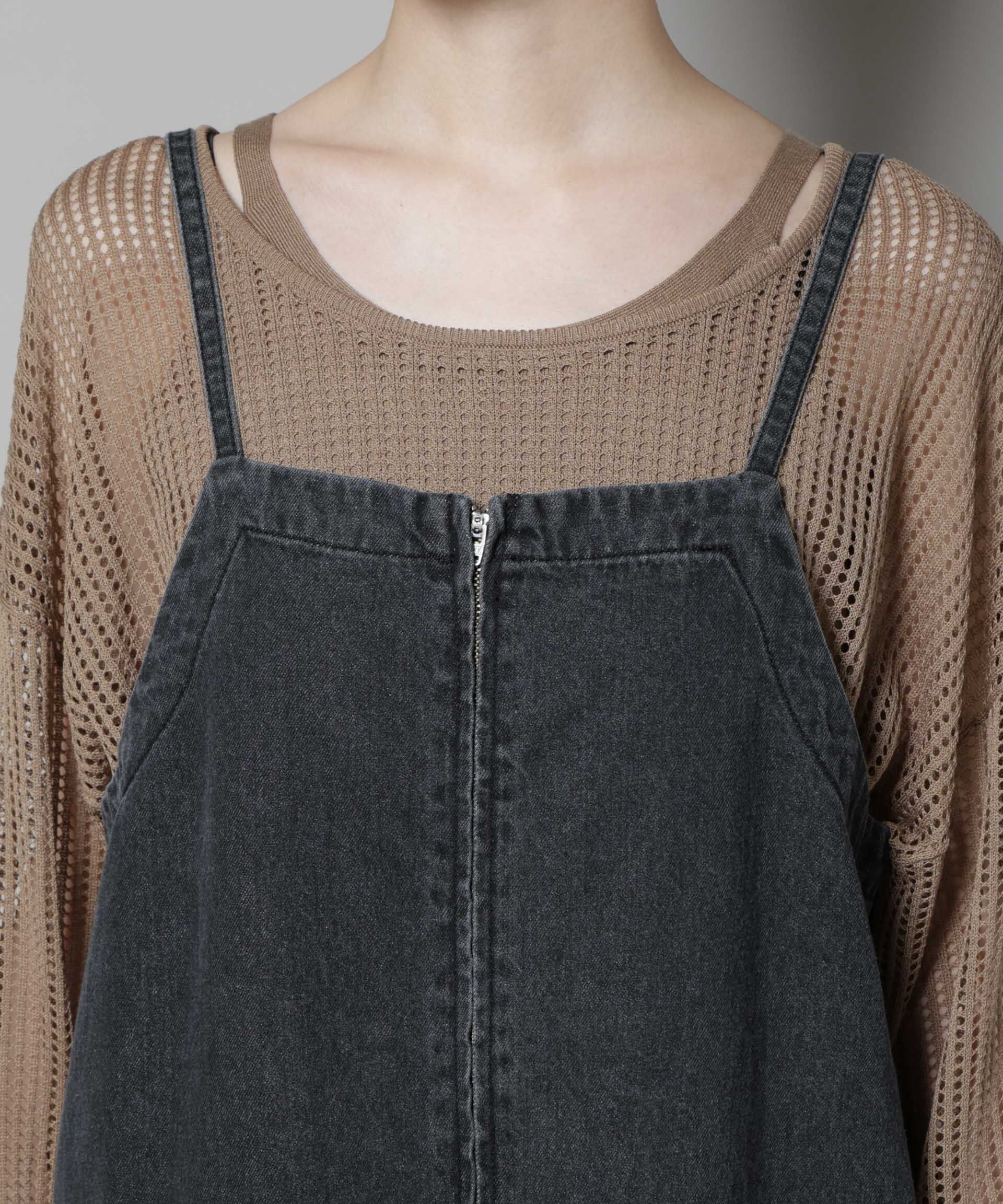 nano･universe「前後2wayデニムキャミソールワンピース」|ワンピース|