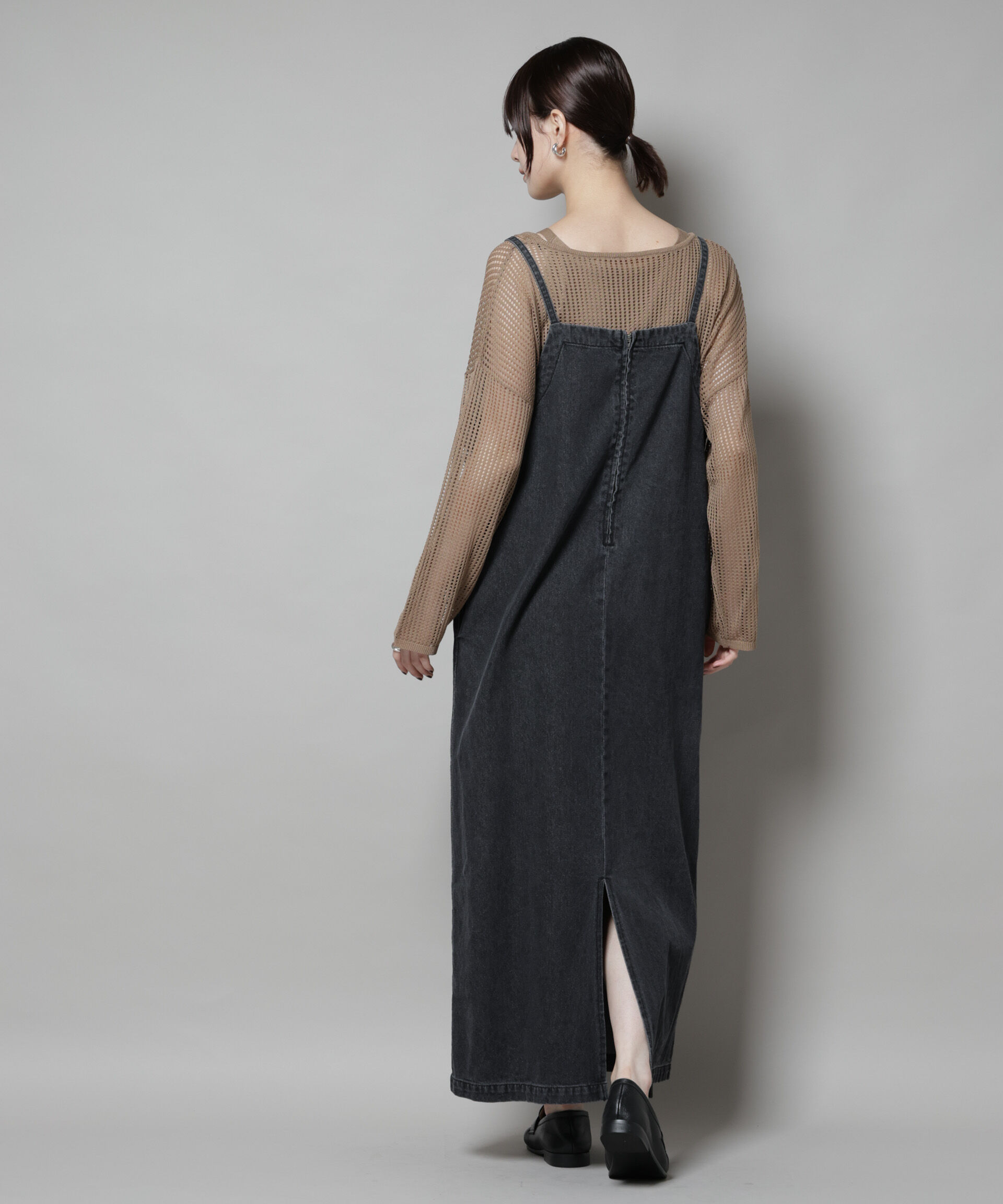 nano･universe「前後2wayデニムキャミソールワンピース」|ワンピース|