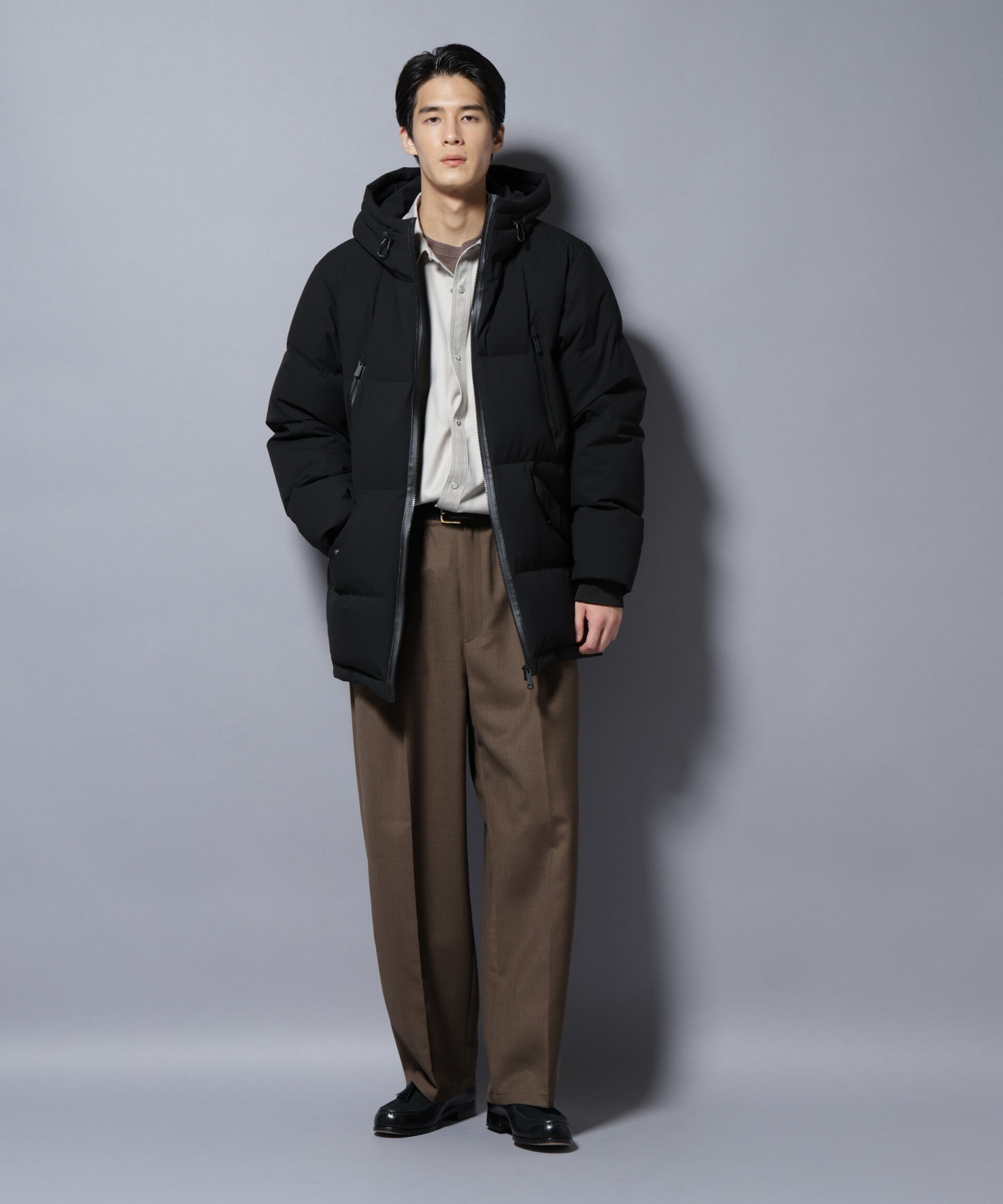 nano･universe「「大人のワイドパンツ」ドライギャバワイドイージースラックス」|チノ|