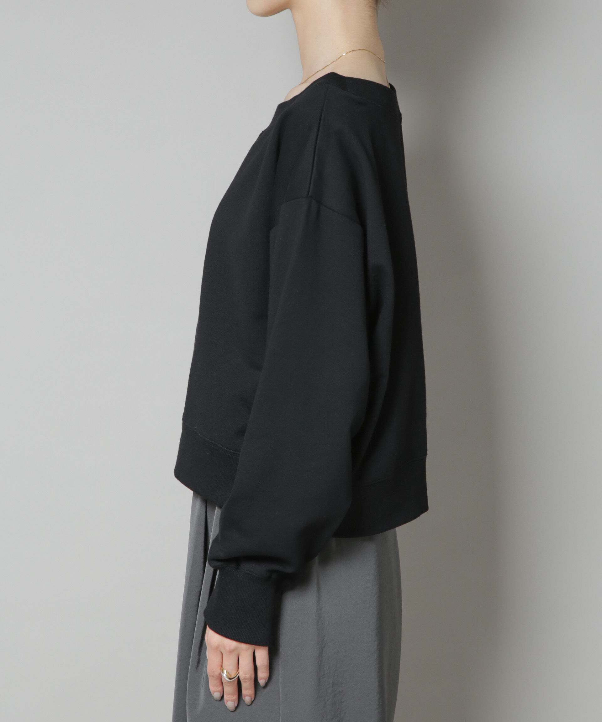 nano･universe「ワイドボートネックスウェットトップス」|Tシャツ・カットソー|