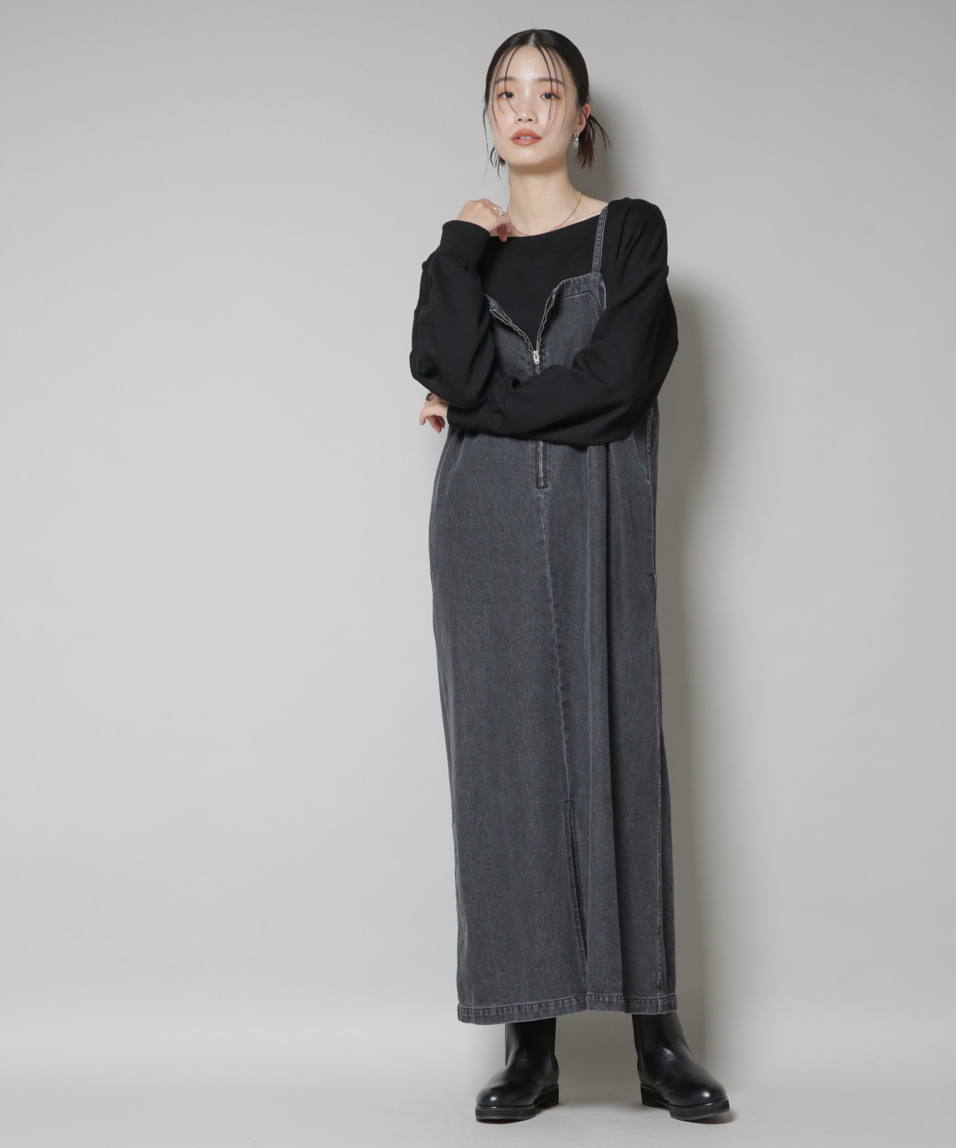 nano･universe「ワイドボートネックスウェットトップス」|Tシャツ・カットソー|