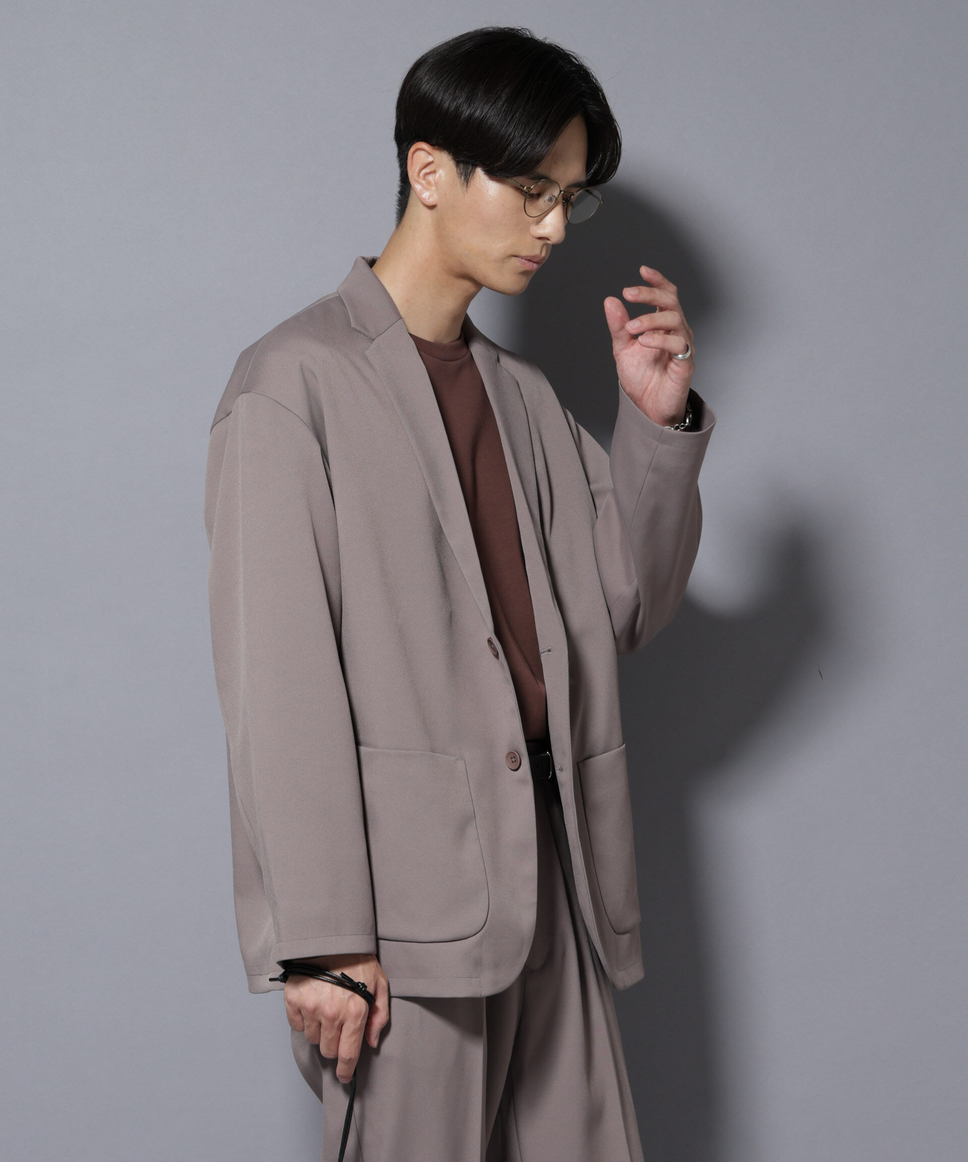 nano･universe「リラックスドロップジャケット(セットアップ可)」|テーラードジャケット|