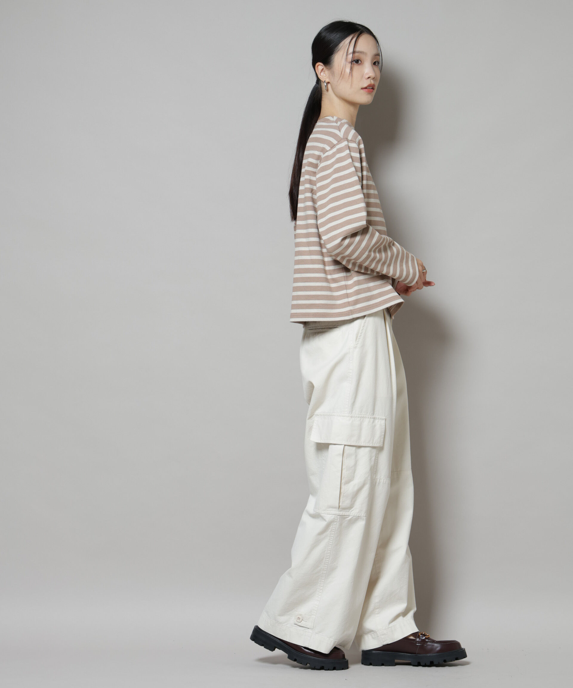 nano･universe「ORCIVAL/CREW NECK L/S P.O.」|Tシャツ・カットソー|