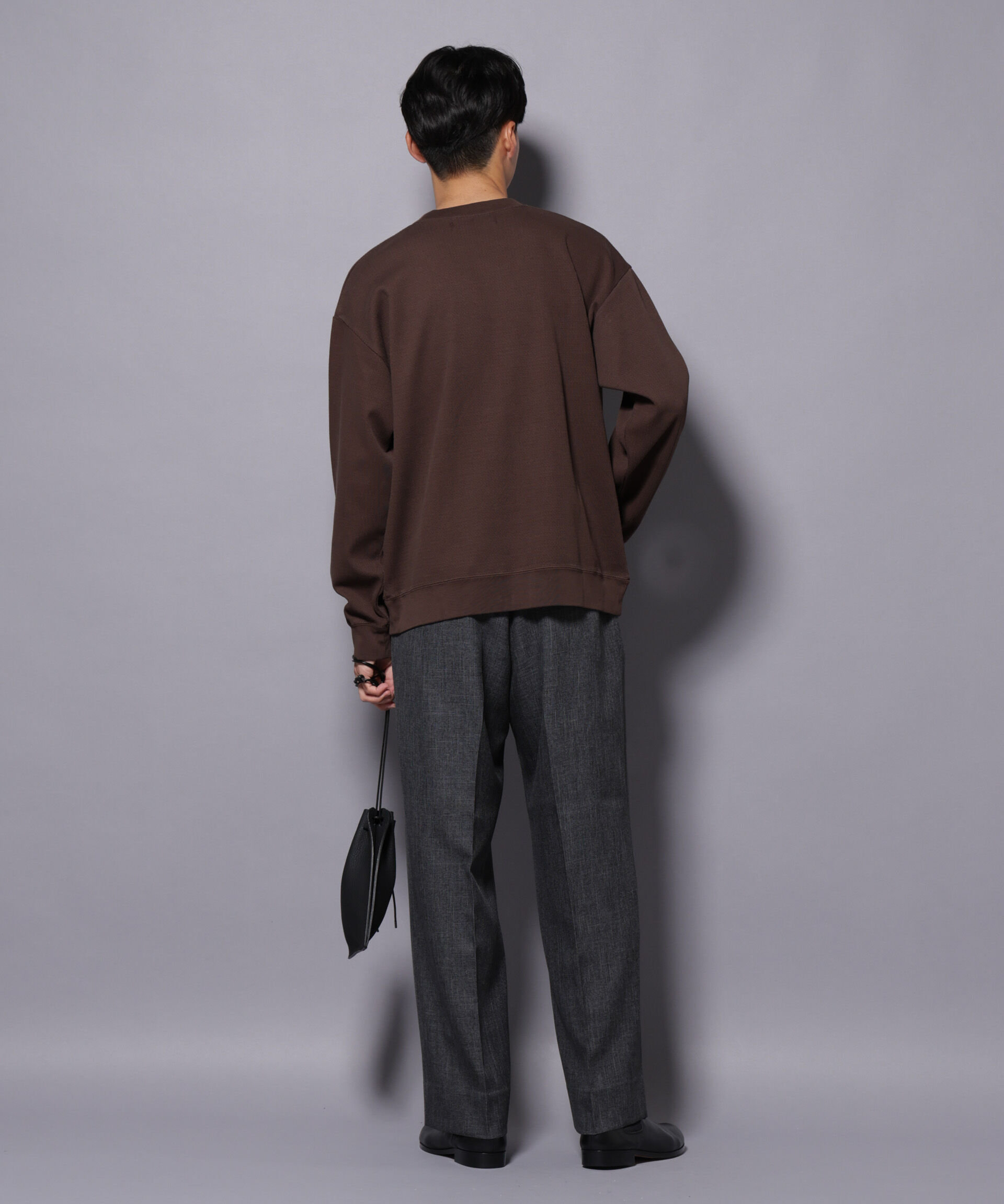 nano･universe「コットンガーメントダイサーマルクルーネックプルオーバー」|Tシャツ・カットソー|