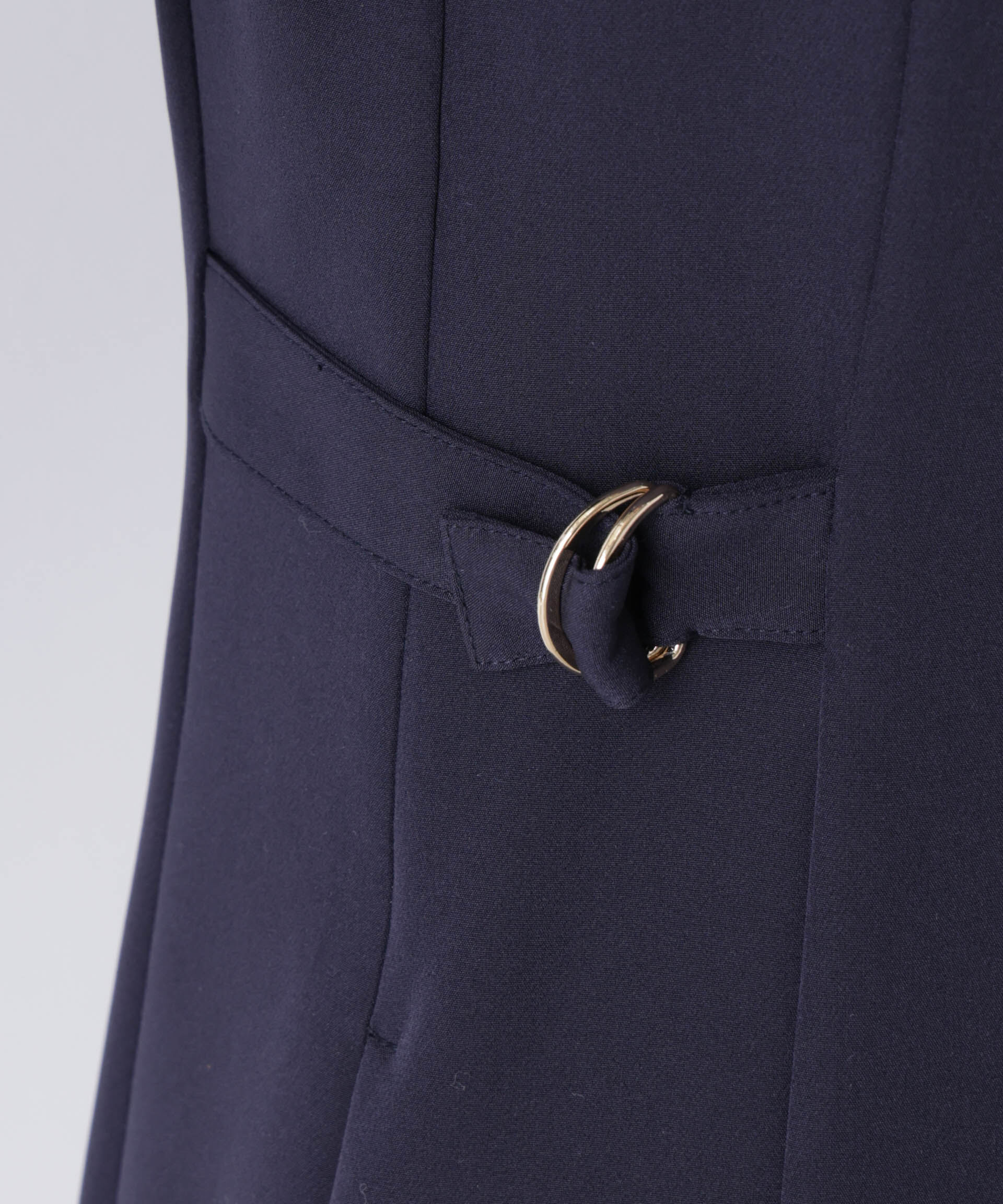 nano･universe「デイリーファンクション サイドベルトキーネックワンピース(セットアップ可)」|ワンピース|