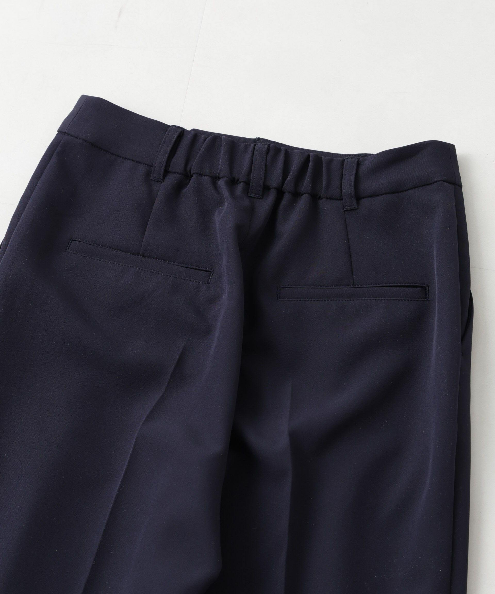 nano･universe「デイリーファンクション タックテーパードパンツ(セットアップ可)」|チノ|