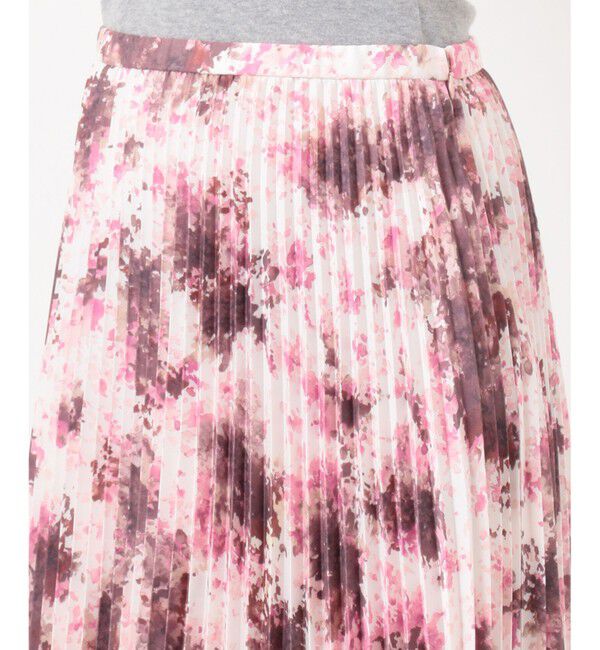 組曲「【洗える】グラデーションフラワー プリーツスカート」|スカート|