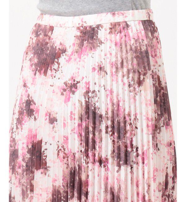 組曲「【洗える】グラデーションフラワー プリーツスカート」|スカート|