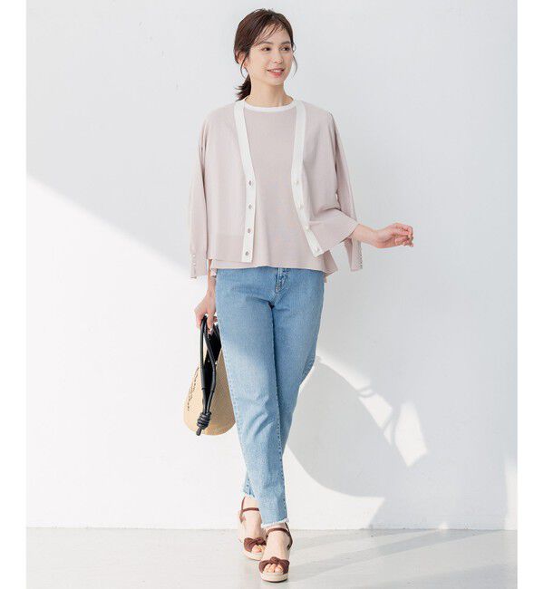 組曲「【アンサンブル対応可】CHAIニット バイカラーカーディガン」|カーディガン|