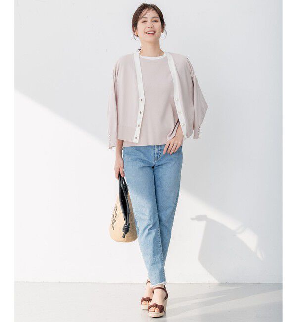 組曲「【アンサンブル対応可】CHAIニット バイカラーカーディガン」|カーディガン|