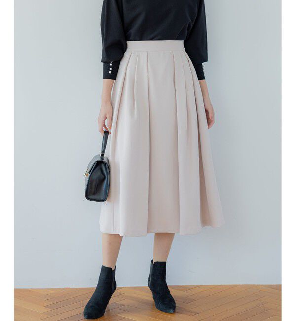 組曲「【洗える・4色展開】ウーステッドライクギャバ スカート」|スカート|