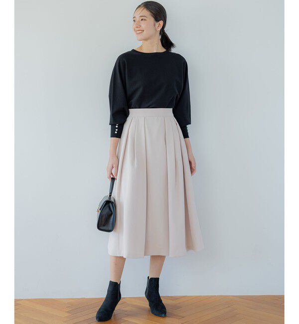 組曲「【洗える・4色展開】ウーステッドライクギャバ スカート」|スカート|