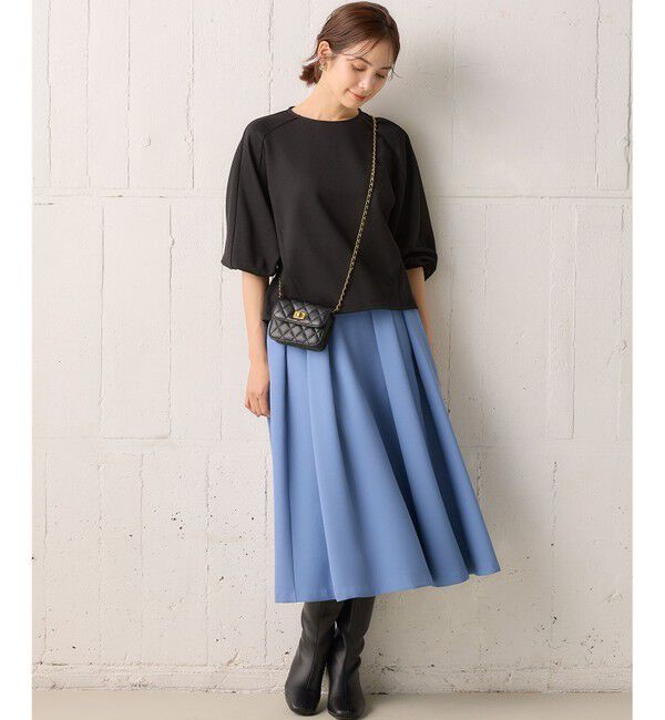 組曲「【洗える・4色展開】ウーステッドライクギャバ スカート」|スカート|