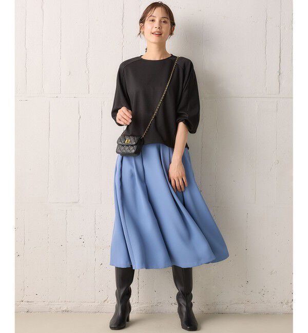 組曲「【洗える・4色展開】ウーステッドライクギャバ スカート」|スカート|