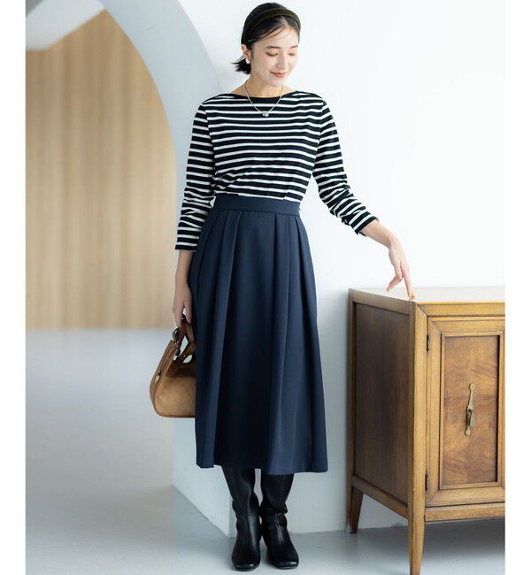 組曲「【洗える・4色展開】ウーステッドライクギャバ スカート」|スカート|