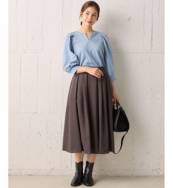 組曲「【洗える・4色展開】ウーステッドライクギャバ スカート」|スカート|