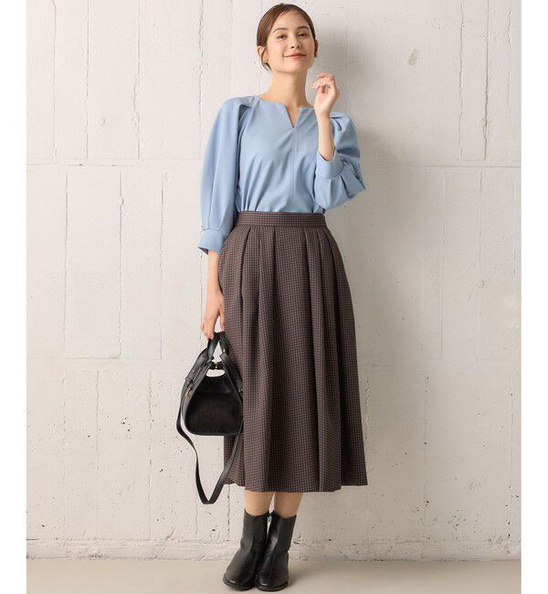 組曲「【洗える・4色展開】ウーステッドライクギャバ スカート」|スカート|