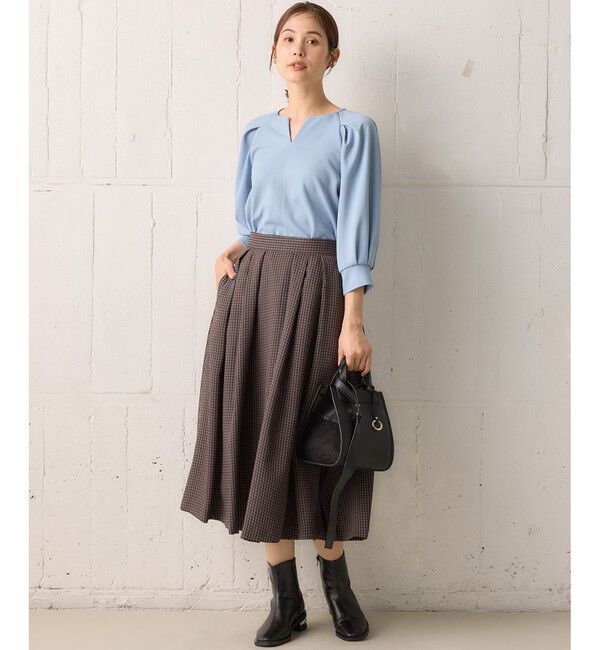 組曲「【洗える・4色展開】ウーステッドライクギャバ スカート」|スカート|