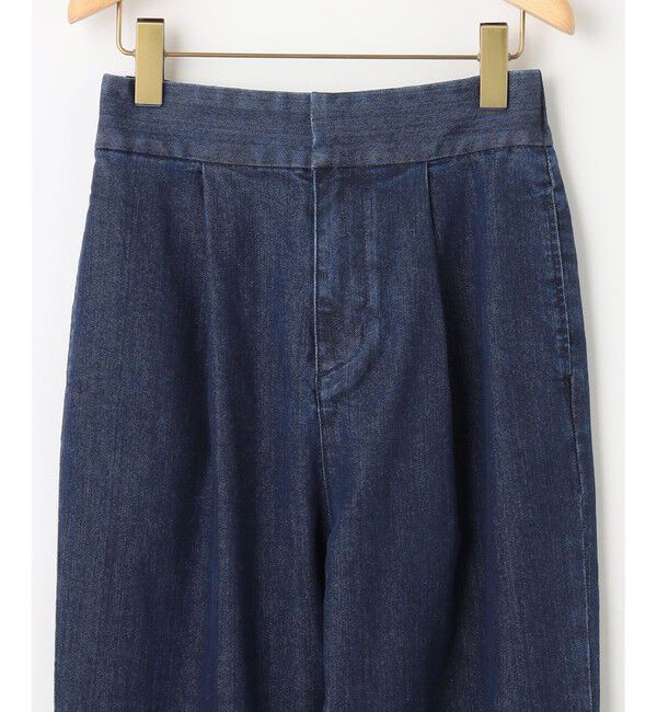 組曲「ライトデニム テーパードクロップドパンツ」|デニム|