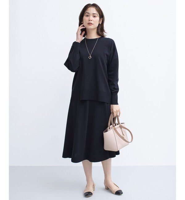 組曲「【WEB限定カラーあり】MINA バックリボンニットプルオーバー」|ニット・セーター|