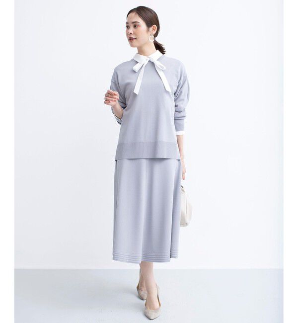 組曲「【WEB限定カラーあり】MINA バックリボンニットプルオーバー」|ニット・セーター|