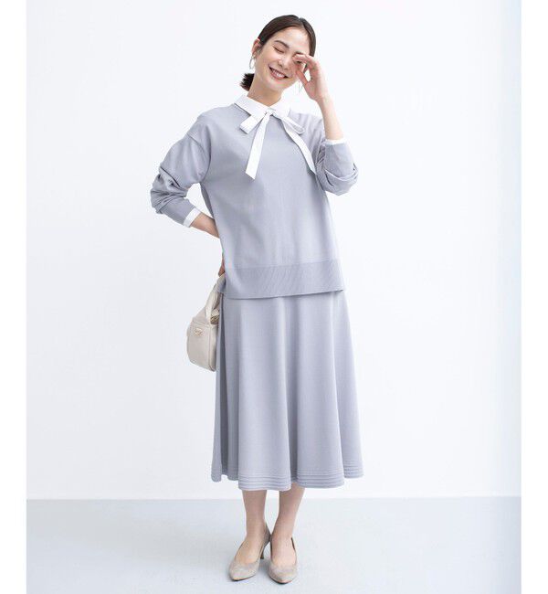 組曲「【WEB限定カラーあり】MINA バックリボンニットプルオーバー」|ニット・セーター|