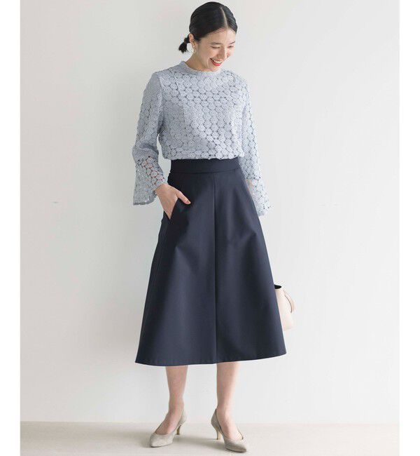 組曲「【WEB限定】フラワーレース 袖フレアトップス」|Tシャツ・カットソー|