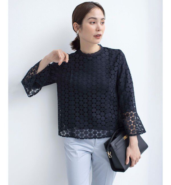 組曲「【WEB限定】フラワーレース 袖フレアトップス」|Tシャツ・カットソー|