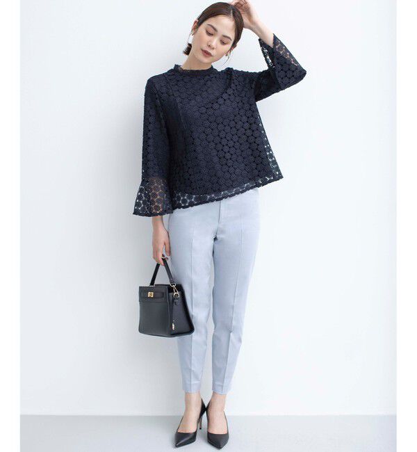 組曲「【WEB限定】フラワーレース 袖フレアトップス」|Tシャツ・カットソー|