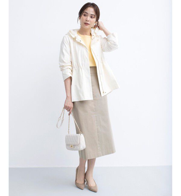 組曲「【WEB限定】サテンストレッチ Iラインスカート」|スカート|