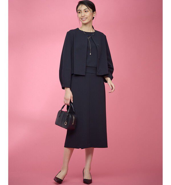 組曲「【KUMIKYOKU NAVY】コンフォータブルアムンゼン ノーカラージャケット」|ノーカラージャケット|