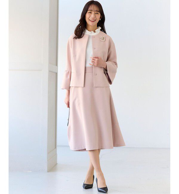 組曲「【KUMIKYOKU NAVY】ジョーゼットシフォン スタンドフリルブラウス」|シャツ・ブラウス|