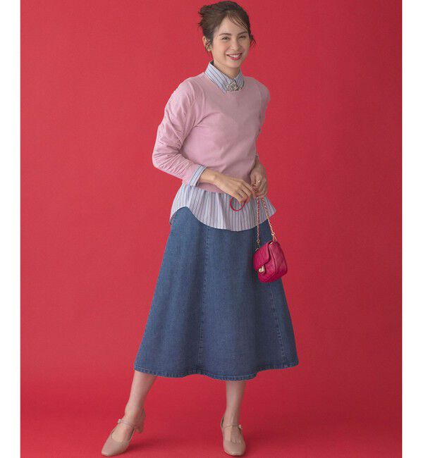 組曲「ライトデニム フレアスカート」|スカート|