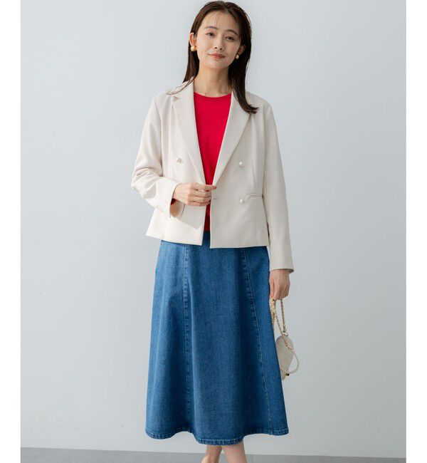 組曲「ライトデニム フレアスカート」|スカート|