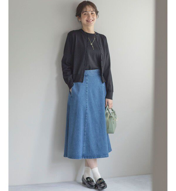 組曲「ライトデニム フレアスカート」|スカート|