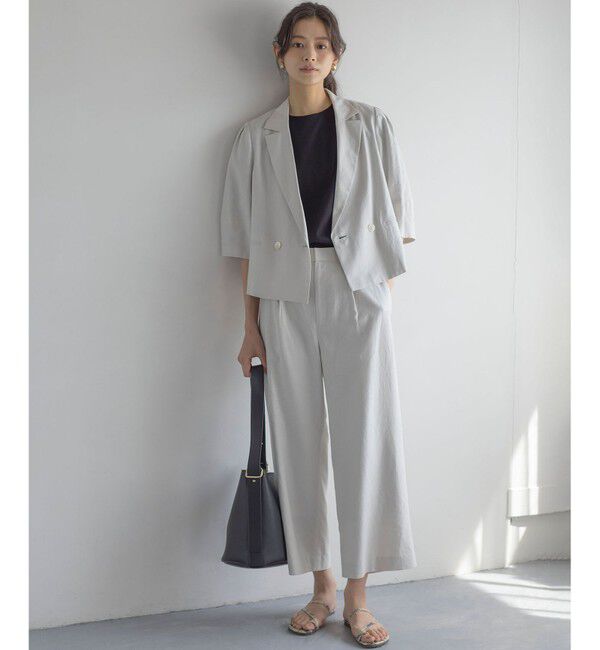 組曲「華感コンビネーションスリーブ カットソー」|Tシャツ・カットソー|