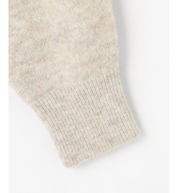 組曲「【加藤ローサさん着用 / 前後着用可】スパンコールヤーン カーディガン」|カーディガン|