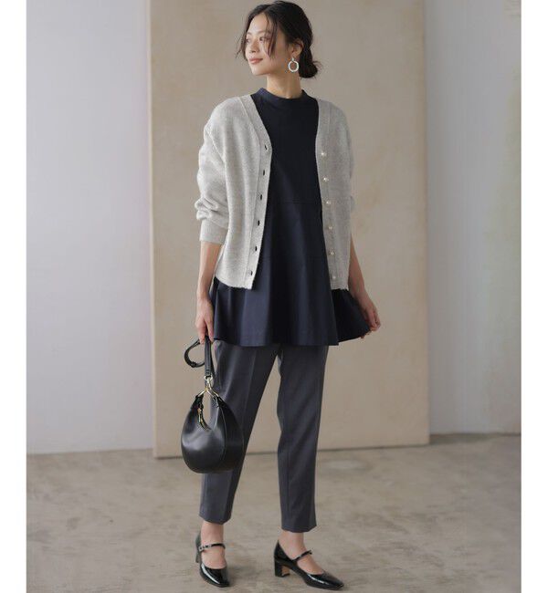 組曲「【加藤ローサさん着用 / 前後着用可】スパンコールヤーン カーディガン」|カーディガン|