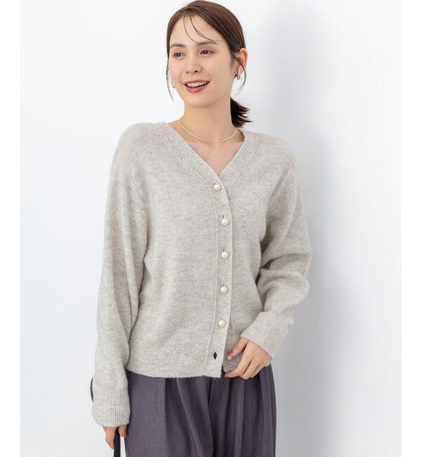 組曲「【加藤ローサさん着用 / 前後着用可】スパンコールヤーン カーディガン」|カーディガン|