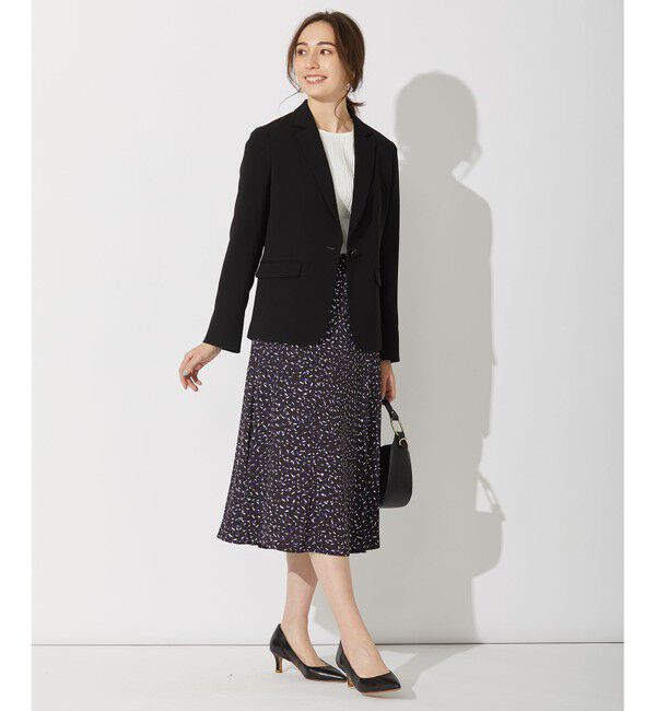 自由区「【洗える】スモールペタルプリント マーメイドスカート」|スカート|