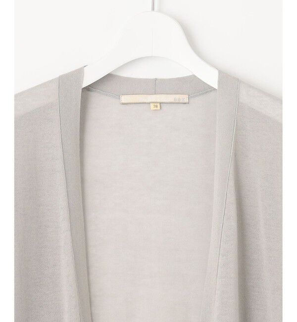 自由区「【洗える】シアーロングニットカーデ」|カーディガン|