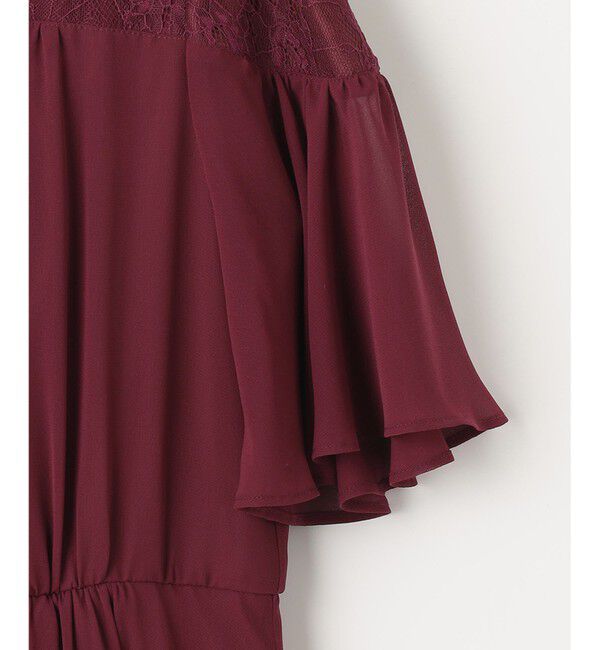 自由区「【WEB限定】シフォンレースコンビネーション ドレス」|ドレス|