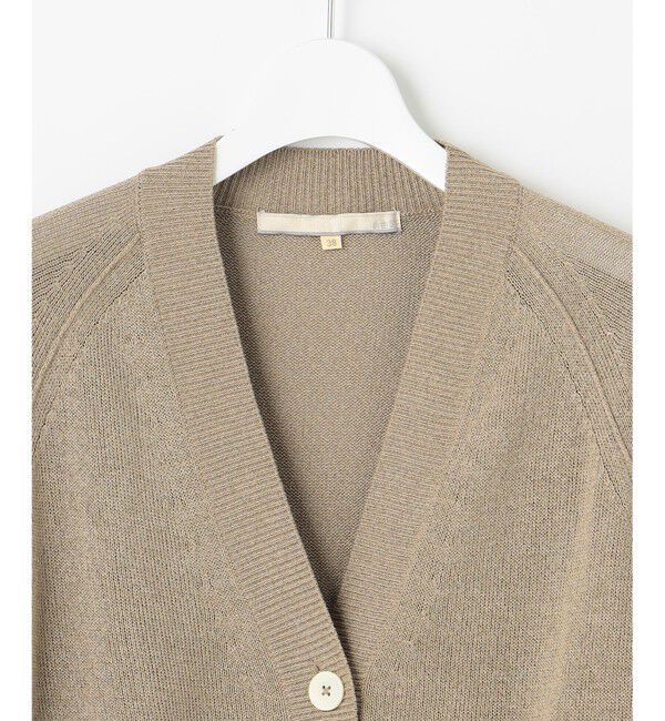 自由区「【XSサイズ～/洗える】ペーパーブレンド カーディガン」|カーディガン|