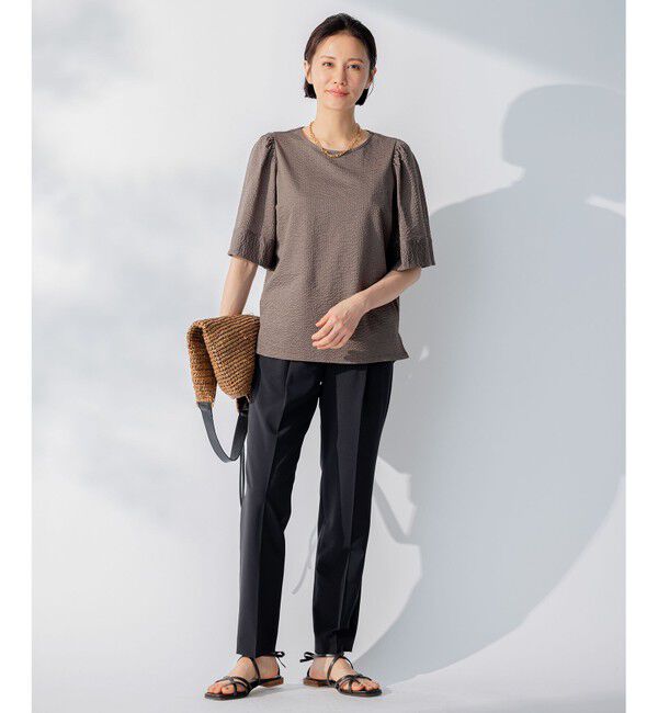 自由区「【WEB限定・洗える・XSサイズあり】シャドウサッカー カットソー」|Tシャツ・カットソー|