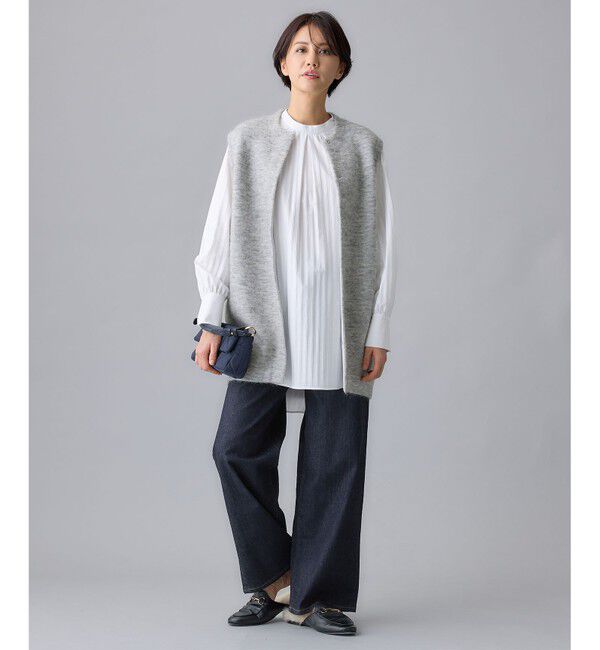 自由区「【WEB限定カラーあり】モヘアニット ジレ」|ベスト・ジレ|