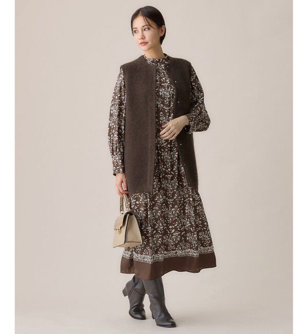 自由区「【WEB限定カラーあり】モヘアニット ジレ」|ベスト・ジレ|