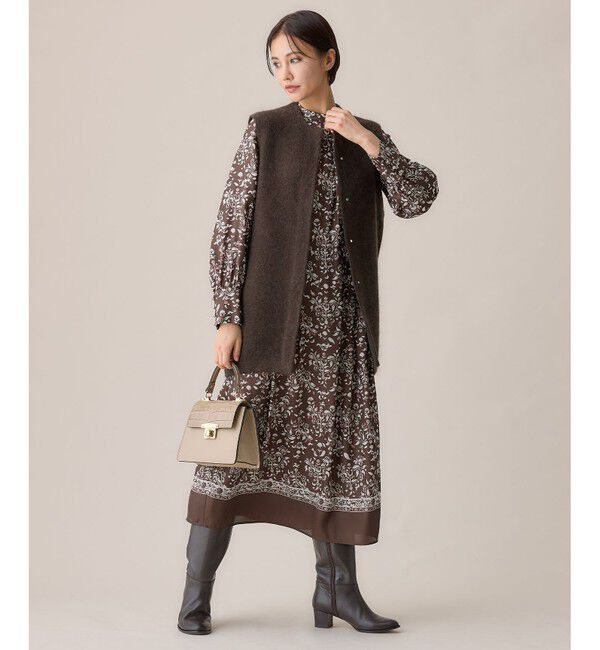 自由区「【WEB限定カラーあり】モヘアニット ジレ」|ベスト・ジレ|