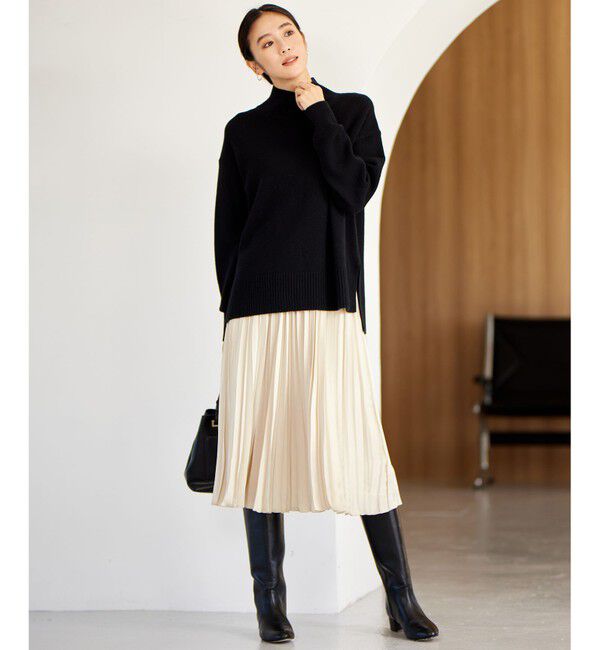 自由区「【WEB限定・洗える】ロイヤルサテンプリーツ スカート」|スカート|