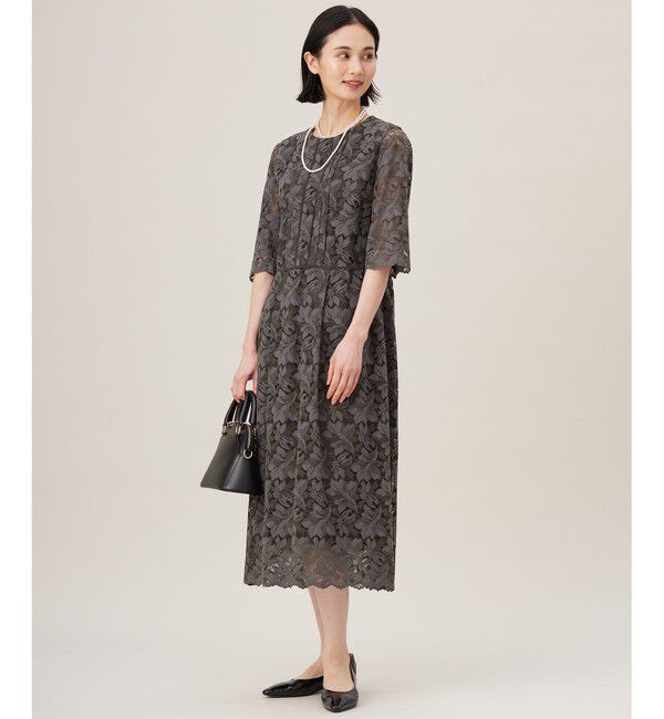 自由区「【洗える】フルールコードレース ワンピース」|ワンピース|